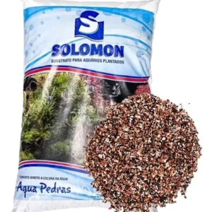 substrato fértil aqua pedras solomon 5kg para aquário plantado