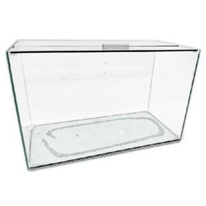 aquário de vidro retangular nº6 28l 45x21x28 cm para peixes ornamentais