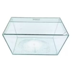 aquário de vidro retangular 27l 45x20x30 cm para peixes ornamentais